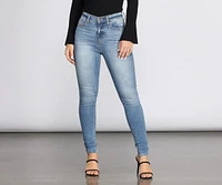 High Rise Clean Skinny Jeans