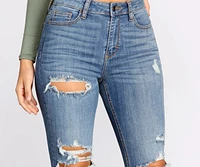 Taking Chances Cropped Skinny Jeans