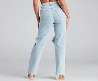 Good Vibes High Rise Boyfriend Jeans