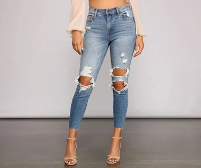 Stylish Staple High Rise Skinny Jeans