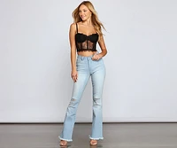 Walk It Out Style High-Rise Flared Jeans