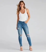 Harper Mid Rise Skinny Jeans By Windsor Denim