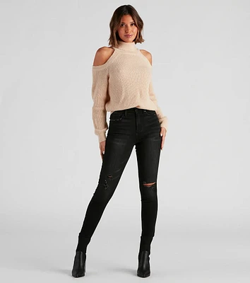 Taylor High Rise Distressed Skinny Jeans By Windsor Denim