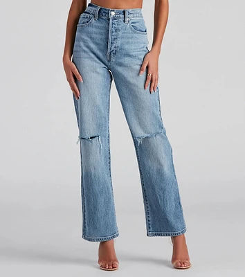 Got The Blues High Rise Boyfriend Jeans