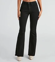 Love This Mid-Rise Flare Denim Jeans