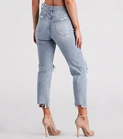 High-Rise Straight Cropped Jeans by Windsor Denim