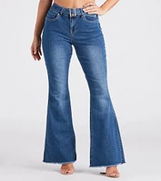 Bri Mid Rise Belted Flare Jeans By Windsor Denim