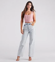 Not Your Babe High-Rise Boyfriend Jeans