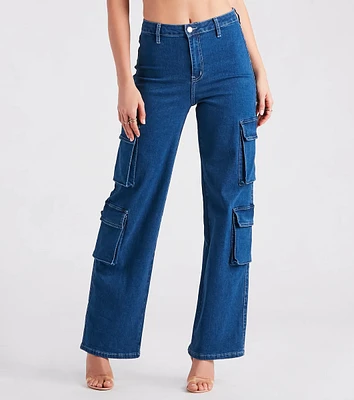 Cutie Charge Wide Leg Denim Pants