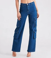 Cutie Charge Wide Leg Denim Pants