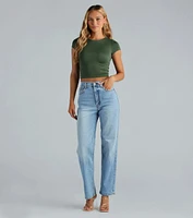 Classic High-Rise Straight-Leg Boyfriend Jeans