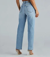 Classic High-Rise Straight-Leg Boyfriend Jeans