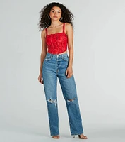 High Demand Distressed Boyfriend Denim Jeans