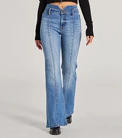 So Extra High-Rise Flared Wide-Leg Denim Jeans