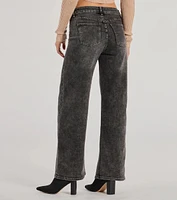 Chic Wonder Mid-Rise Wide-Leg Denim Jeans