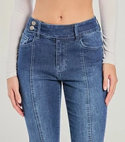 Good Vibes Mid-Rise Flared Denim Jeans