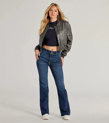 Effortless Staple High-Rise Bootcut Jeans