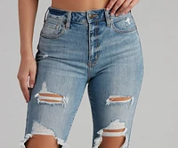 Tobi Super High Waist Mom Jeans