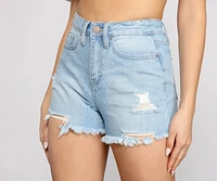 Sunny Days Ahead Cutoff Denim Shorts