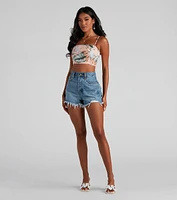 Reese High Rise Denim Shorts By Windsor