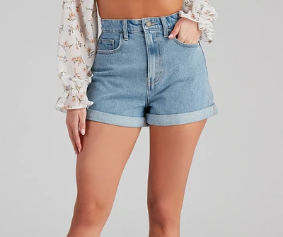 Reese High Rise Denim Shorts By Windsor