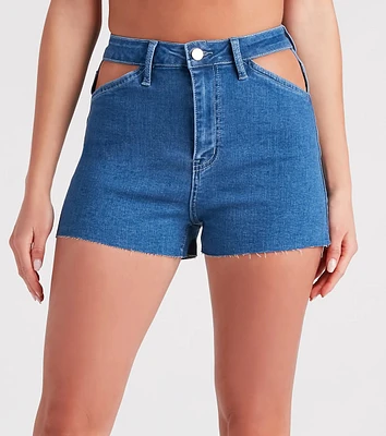 Remy High-Rise Cutout Shorts By Windsor Denim