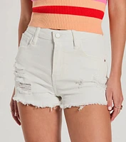 Sunny Dreams High-Rise Distressed Denim Shorts