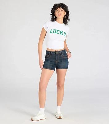 Easy Going High-Rise Denim Shorts