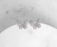 Butterfly Fly Away Cubic Zirconia Studs