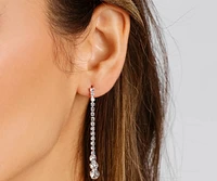 Dazzle And Glow Rhinestone Earrings