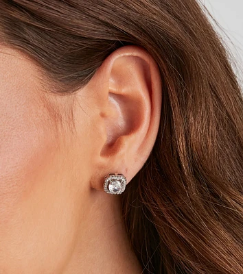 Angelic Shine CZ Stud Earrings