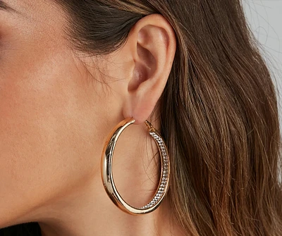 The Main Attraction Rhinestone Hoops