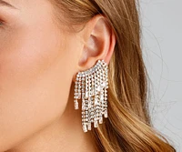 Angelic Glam Baguette Fringe Ear Cuff