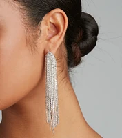 Major Fringe Rhinestone Earrings