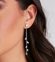 Dainty Glam Rhinestone Duster Earrings