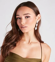 She's So Glam Gemstone Drop Earrings