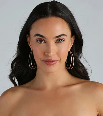 Sleek Staple Double-Hoop Earrings