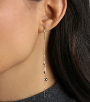 Simple And Stunning Beaded Threader Earrings