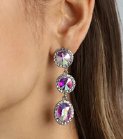 Dreamy Luxe Look Iridescent Gemstone Earrings