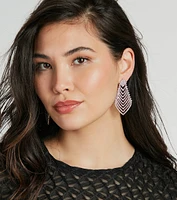 Glam Factor Rhinestone Chandelier Earrings