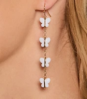 Adorable Charm Butterfly Duster Earrings