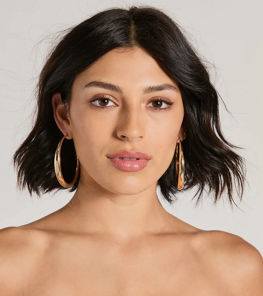 Exceptional Taste Large Hoop Earrings