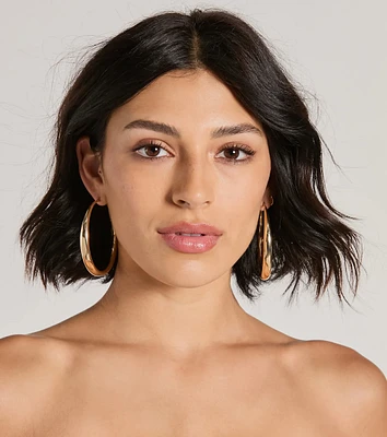 Exceptional Taste Large Hoop Earrings