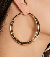 Exceptional Taste Large Hoop Earrings