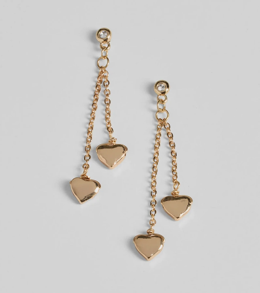 Captured Your Heart Charm Earrings