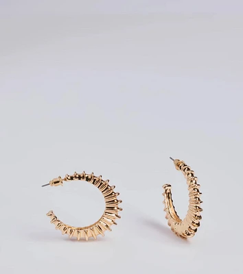 Chic Alert Coiled Hoop Earrings