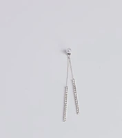 So Luxe Pearl And Rhinestone Dainty Duster Earrings