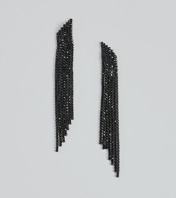 Bold Beaded Fringe Earrings