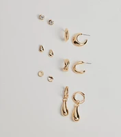 Glam Vibes Only Six-Pack Earrings Set