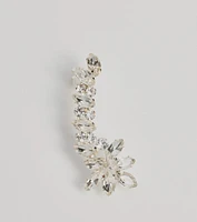 Luxe Feels Rhinestone Ear Crawler Earring